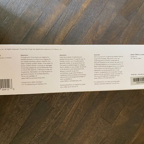 T3 Smooth ID Rapid Heat 1” Smart Hair Straightener & Styling Iron - Picture 4 of 5